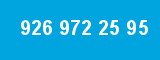 926 972 25 95 926 972 25 95